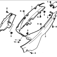 F-14 Side Cover – Katalog Suku Cadang Honda Supra FIT New