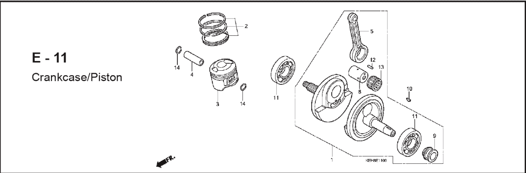 E-11 Cranksaft Piston – Katalog Suku Cadang Honda Mega Pro KEH