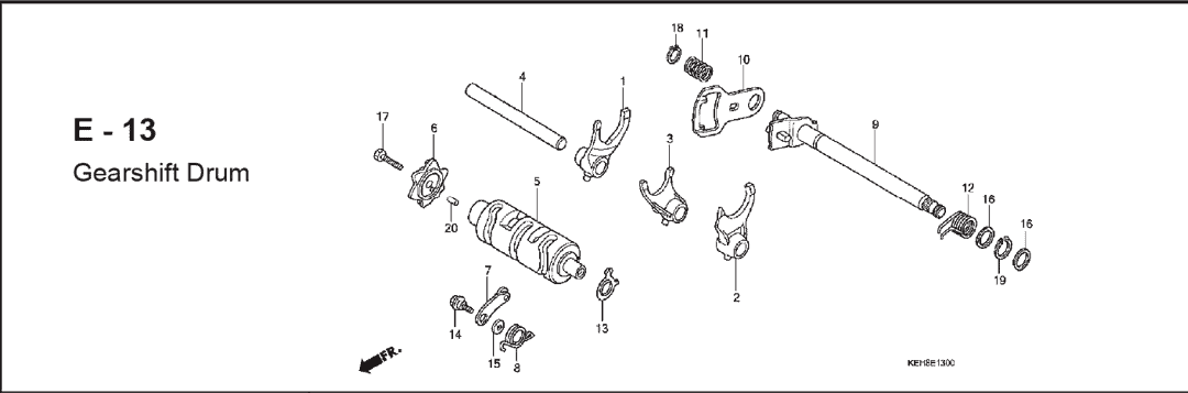 Katalog Suku Cadang Honda New Mega Pro KEH