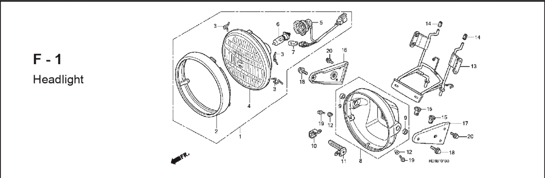 Katalog Suku Cadang Honda New Mega Pro KEH