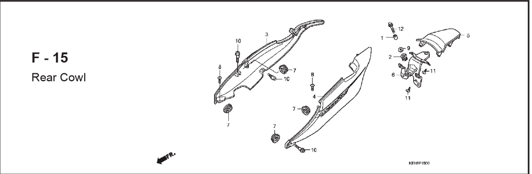 Katalog Suku Cadang Honda Mega Pro KEH