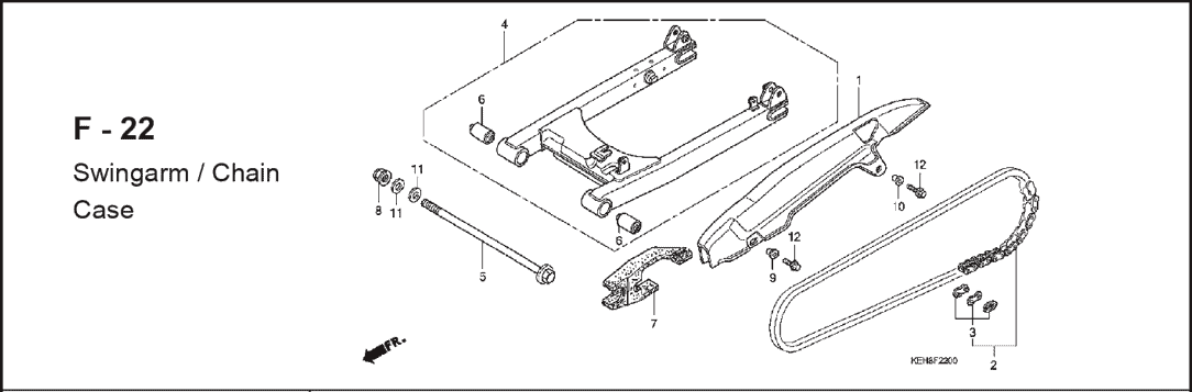 Katalog Suku Cadang Honda Mega Pro KEH