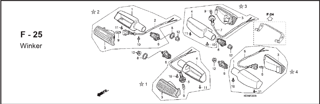 Katalog Suku Cadang Honda Mega Pro KEH