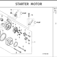 E-13 Starter Motor –  Katalog Suku Cadang Honda CRF 250 Rally