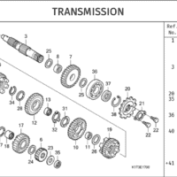 E-17 Transmission –  Katalog Suku Cadang Honda CRF 250 Rally
