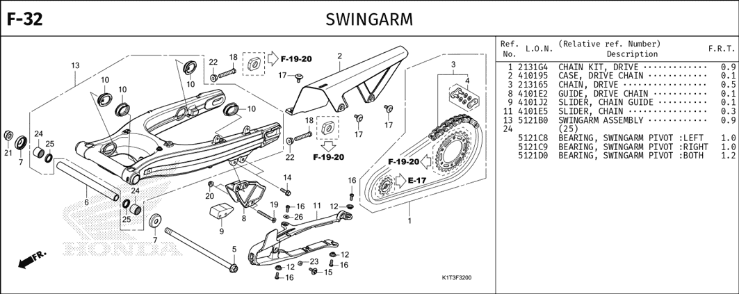 Katalog Suku Cadang Honda CRF 250 Rally