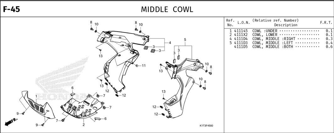 Katalog Suku Cadang Honda CRF 250 Rally