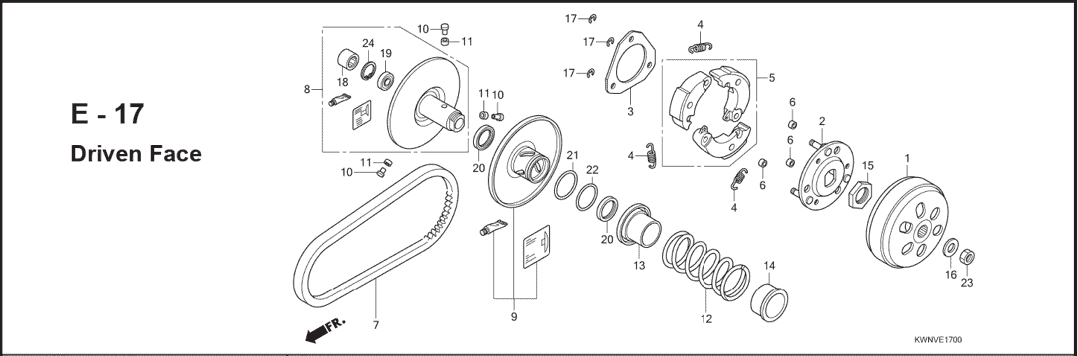 Katalog Suku Cadang Honda PCX 125 KWN