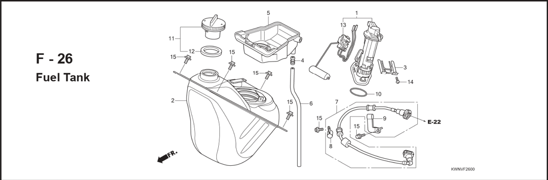 Katalog Suku Cadang Honda PCX 125 KWN