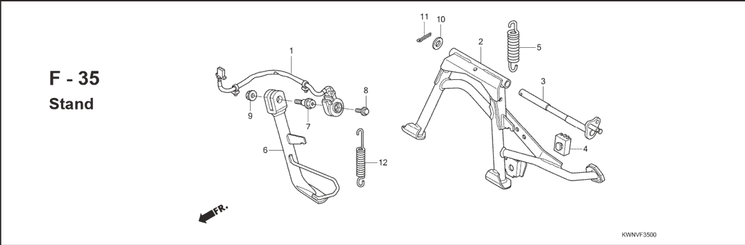 F-35 Stand – Katalog Suku Cadang Honda PCX 125 KWN