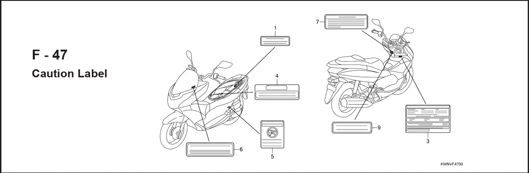 Katalog Suku Cadang Honda PCX 125 KWN