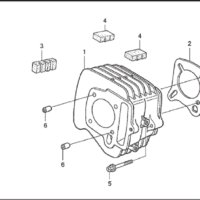E-5 Cylinder – Katalog Suku Cadang Honda Revo 100