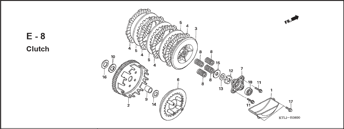 E-8 Clutch – Katalog Suku Cadang Honda Revo 100