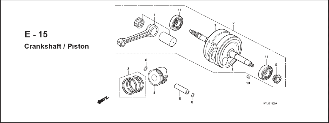 E-15 Cranksaft Piston – Katalog Suku Cadang Honda Revo 100