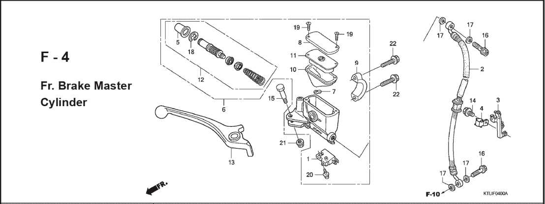 F-4 Fr Brake Master Cylinder – Katalog Suku Cadang Honda Revo 100