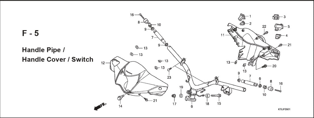 F-5 Handle Pipe Handle Cover Switch – Katalog Suku Cadang Honda Revo 100