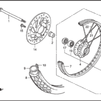 F-10 Front Wheel Spoke – Katalog Suku Cadang Honda Revo 100
