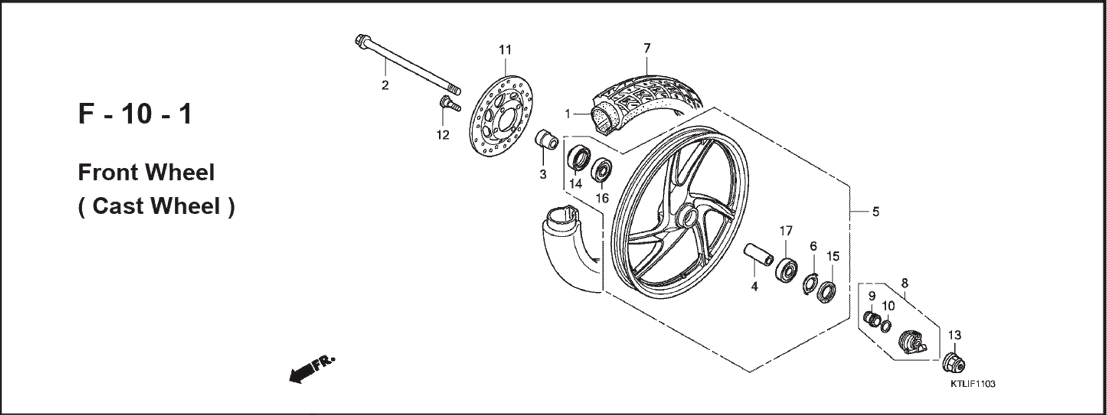 F-10-1 Front Wheel Cast Wheel – Katalog Suku Cadang Honda Revo 100