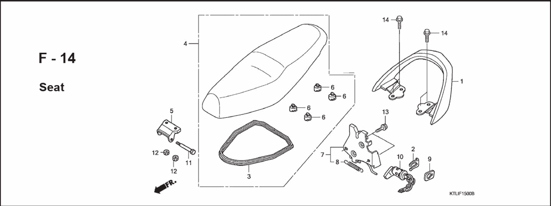 F-14 Seat – Katalog Suku Cadang Honda Revo 100