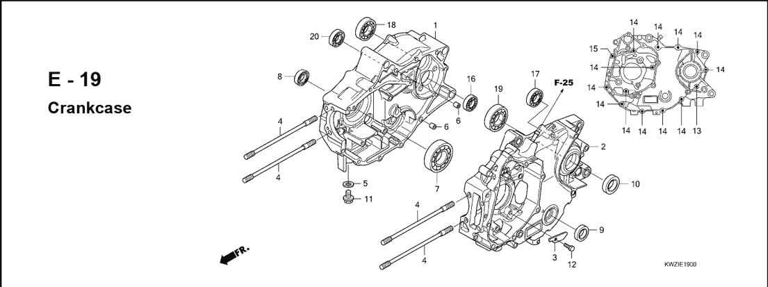 Katalog Suku cadang Honda Revo AT