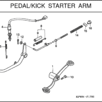 F-17 Pedal Kick Starter Arm – Katalog Suku Cadang Honda Kirana