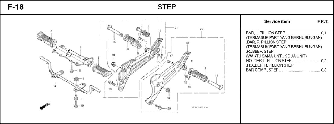 F-18 Step – Katalog Suku Cadang Honda Kirana