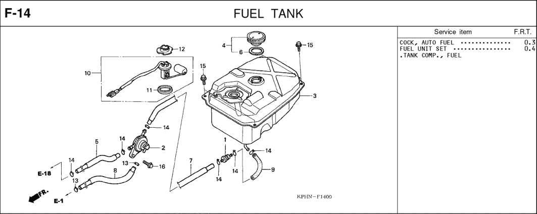 F-14 Fuel Tank – Katalog Suku Cadang Honda Karisma