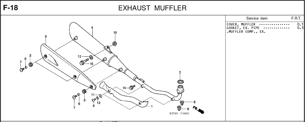 F-18 Exhaust Muffler – Katalog Suku Cadang Honda Karisma