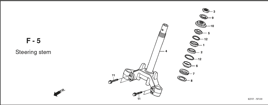 F-5 Steering Stem – Katalog Suku Cadang Honda Supra 100