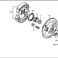 F-8 Front Brake Panel – Katalog Suku Cadang Honda Supra 100