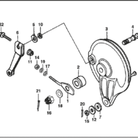 F-10 Rear Brake Panel – Katalog Suku Cadang Honda Supra 100