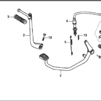 F-17 Pedal Kick Starter Arm – Katalog Suku Cadang Honda Supra 100