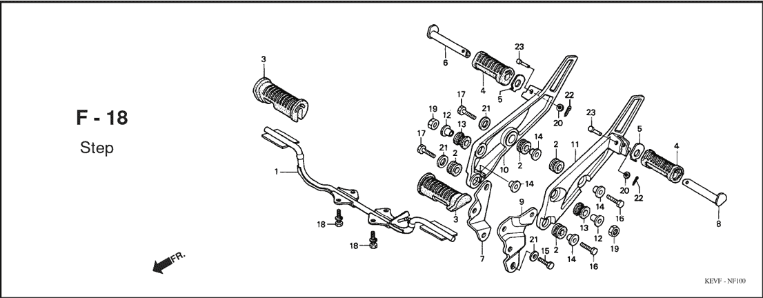 F-18 Step – Katalog Suku Cadang Honda Supra 100