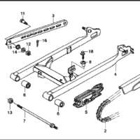 F-20 Swingarm – Katalog Suku Cadang Honda Supra 100