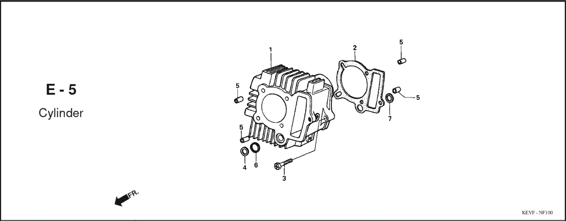 E-5 Cylinder – Katalog Suku Cadang Honda Supra 100