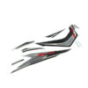 Sticker Body Set Kiri Hitam Silver Honda Blade 110 K07 - Image 3