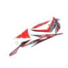 Sticker Body Set Kiri Hitam Merah Honda Blade 125 FI K47 - Image 3