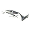 Sticker Body Set Kiri Putih Silver Honda Vario Techno 125 FI CBS ISS - Image 3