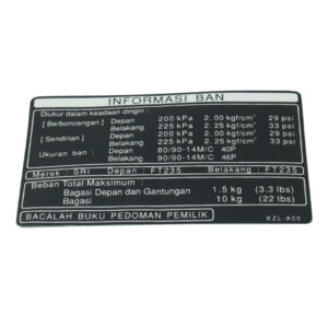 87505KZLA00-LABEL-TIRE
