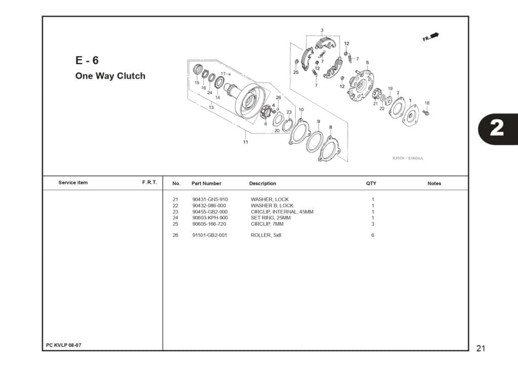 SUPRA X 125 PART CATALOG SUPRA-X 125 D SUPRA-X 125 R SUPRA-X 125 PGM-FI EDISI 13 KVL I 1 AHJ_page-0023