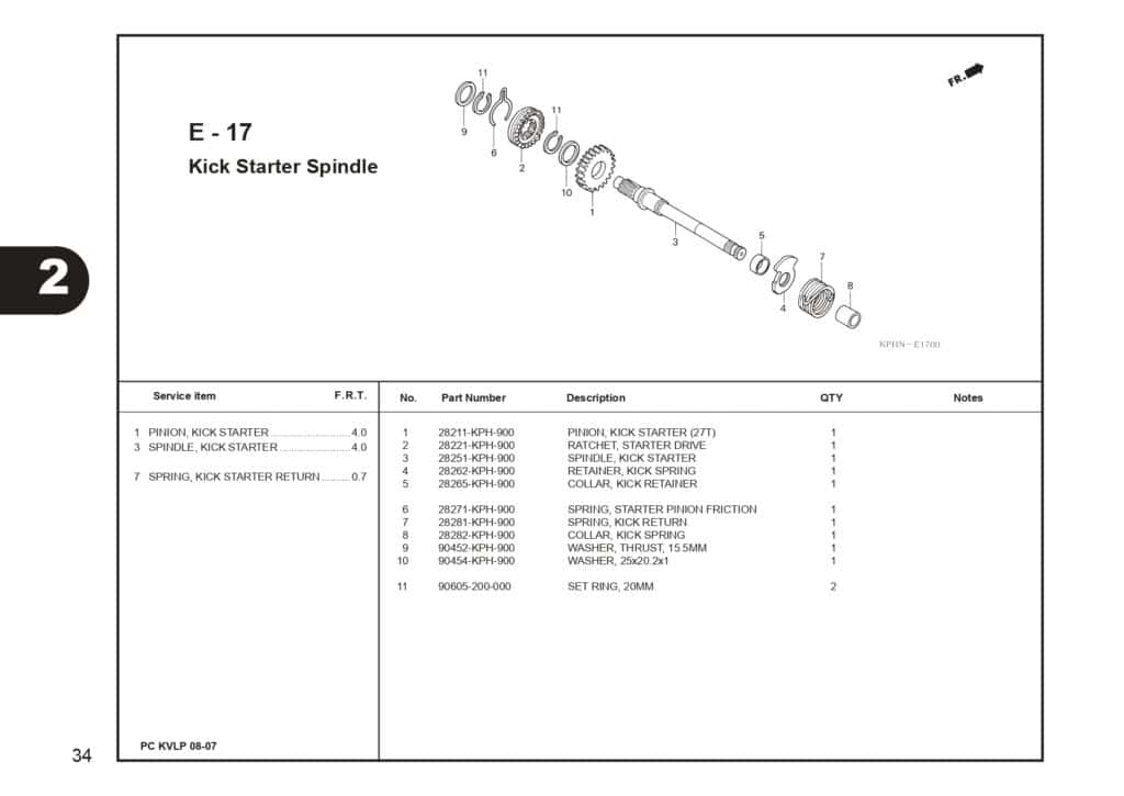 SUPRA X 125 PART CATALOG SUPRA-X 125 D SUPRA-X 125 R SUPRA-X 125 PGM-FI EDISI 13 KVL I 1 AHJ_page-0036