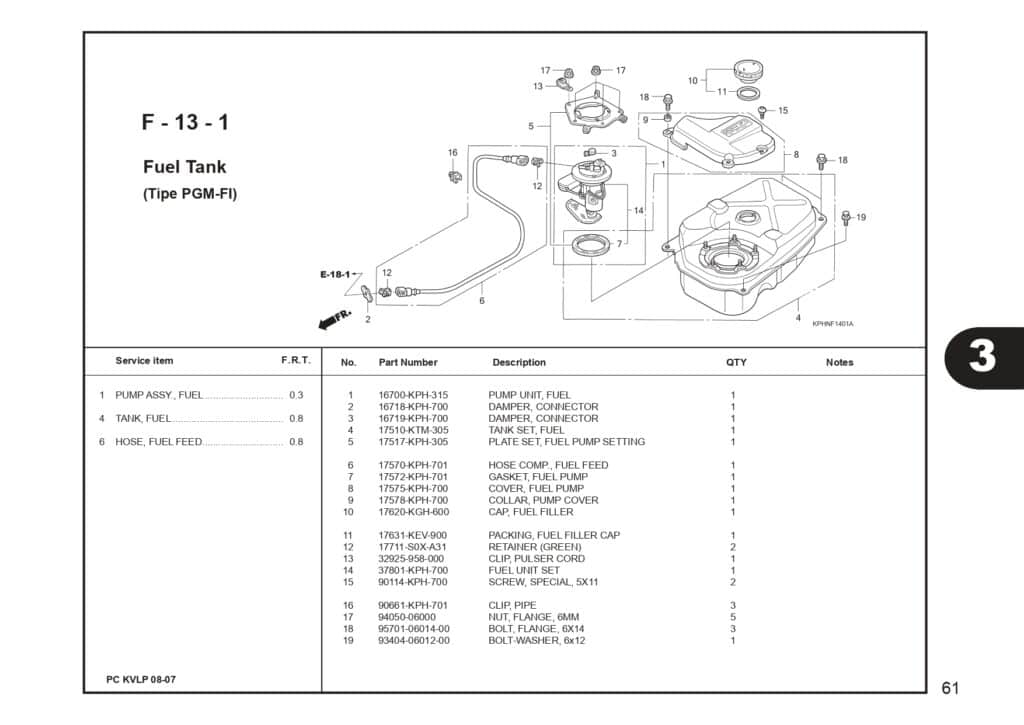 SUPRA X 125 PART CATALOG SUPRA-X 125 D SUPRA-X 125 R SUPRA-X 125 PGM-FI EDISI 13 KVL I 1 AHJ_page-0063