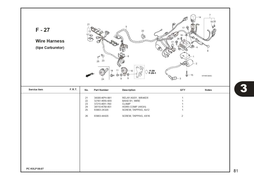 SUPRA X 125 PART CATALOG SUPRA-X 125 D SUPRA-X 125 R SUPRA-X 125 PGM-FI EDISI 13 KVL I 1 AHJ_page-0083