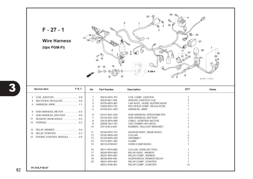 SUPRA X 125 PART CATALOG SUPRA-X 125 D SUPRA-X 125 R SUPRA-X 125 PGM-FI EDISI 13 KVL I 1 AHJ_page-0084