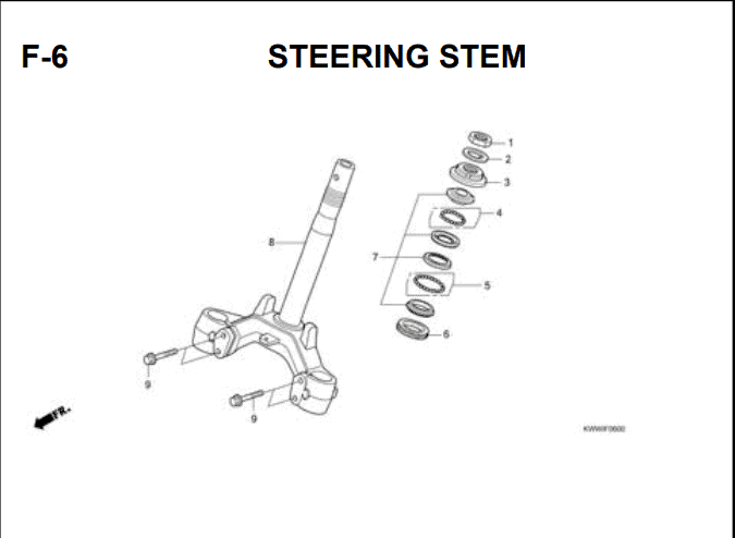 F-6 Steering Stem – Katalog Suku Cadang Honda Revo Absolute 110 Carbu