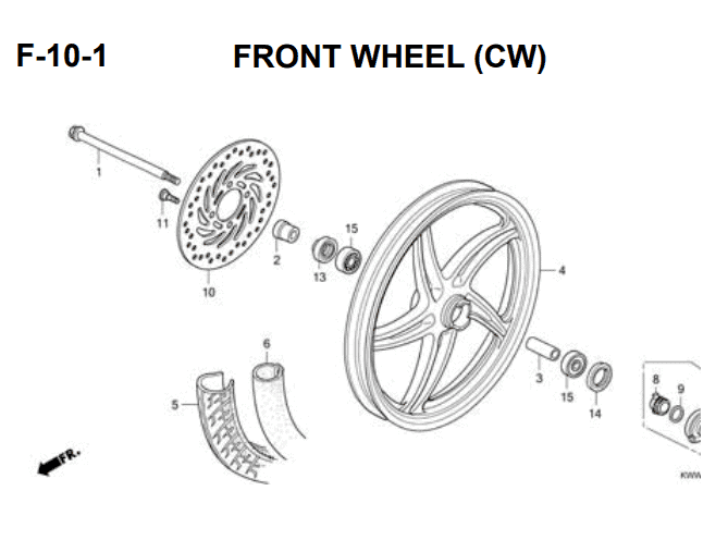 F-10-1 Front Wheel Casting Wheel – Katalog Suku Cadang Honda Revo Absolute 110 Carbu