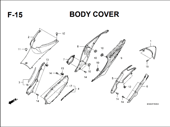 F-15 Body Cover – Katalog Suku Cadang Honda Revo Absolute 110 Carbu