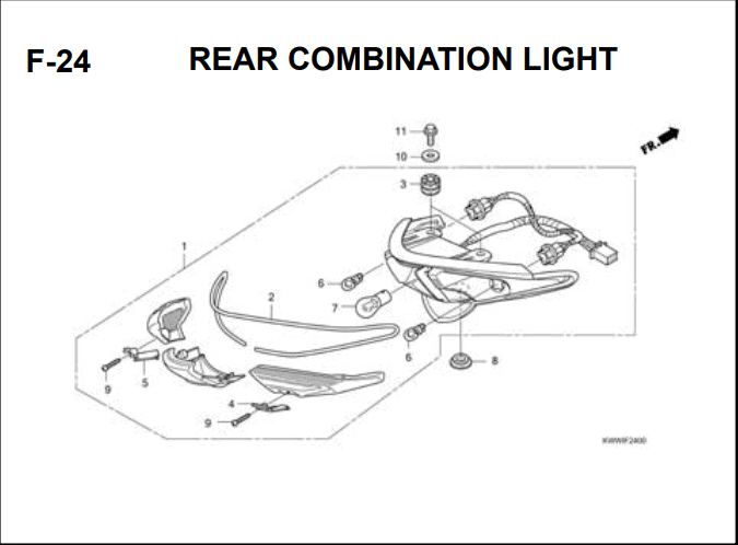 F-24 Rear Combination Light – Katalog Suku Cadang Honda Revo Absolute 110 Carbu