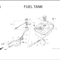 F-13 Fuel Tank (Tipe Carburetor) – Katalog Suku Cadang Honda Supra X 125 KVL