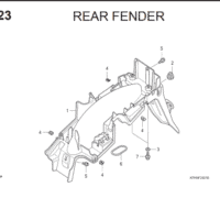 F-23 Rear Fender – Katalog Suku Cadang Honda Supra X 125 KVL